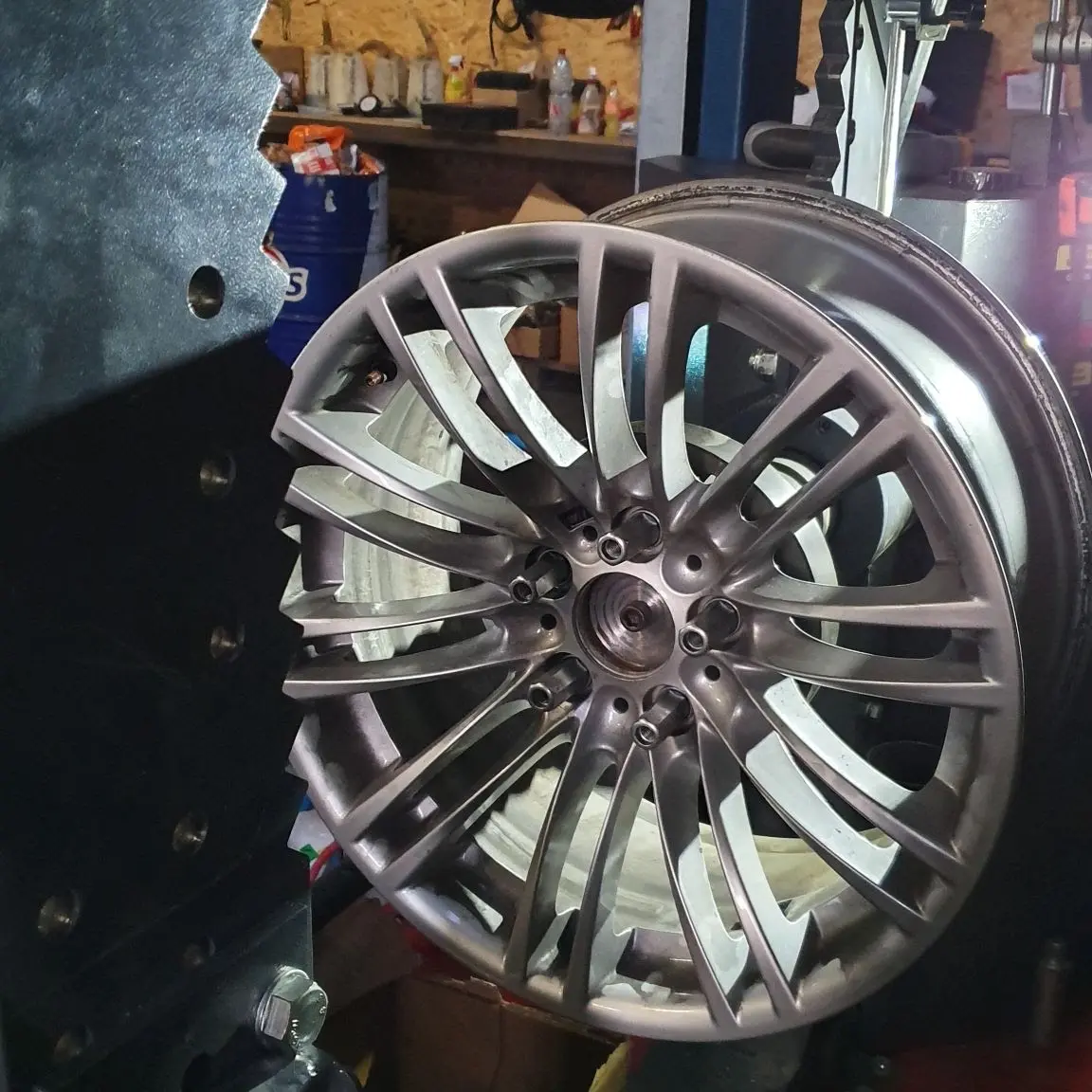 Jante aluminium après réparation