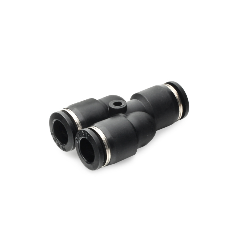 Pneufit Quick Connect Y Fittings – 6 mm (1x) to 6 mm (2x)