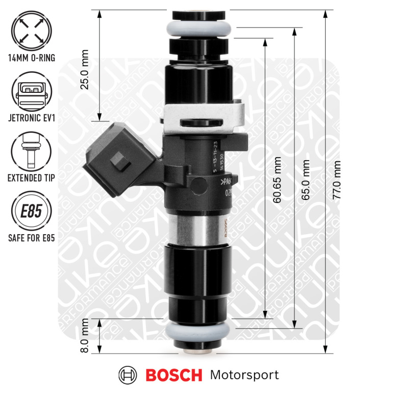 Bosch injector 870cc, 65mm (EV14L)