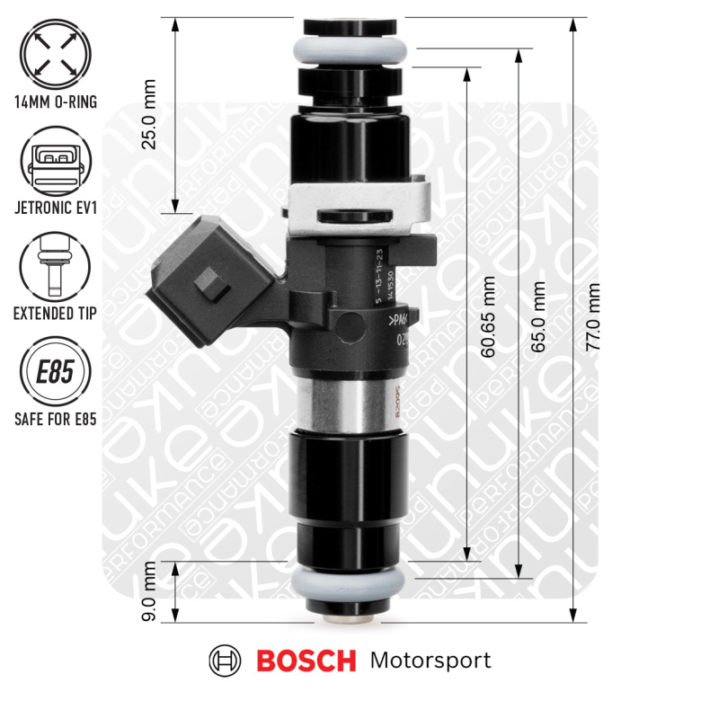 Bosch injector 1200cc, 65mm (EV14L)