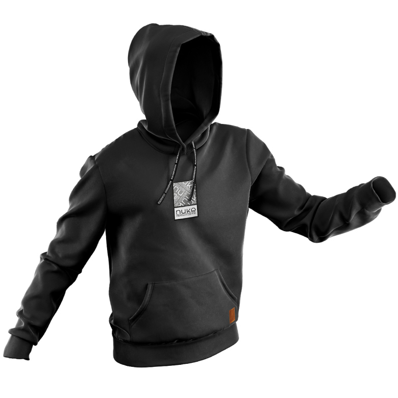Nuke Performance Black Hoodie – Medium