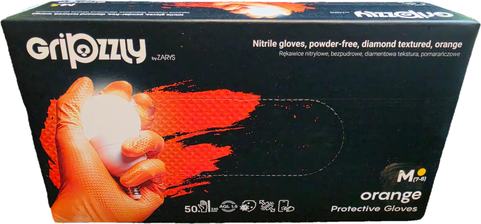 Gant nitrile taille M gripzzly 50pieces