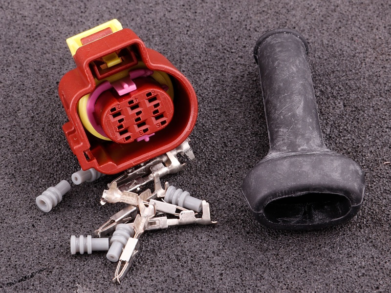 Connector 6-way socket housing (Bosch LSU 5.2 wideband sensor)