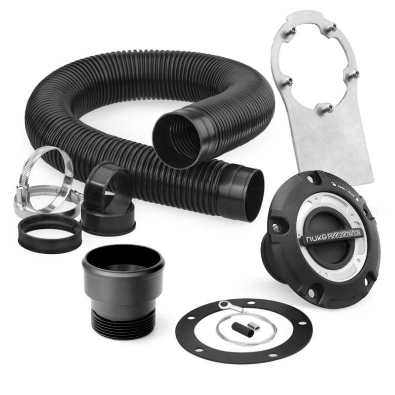 Filler cap and fuel hose kit for CFC Unit – Steel bracket with M6 bolts